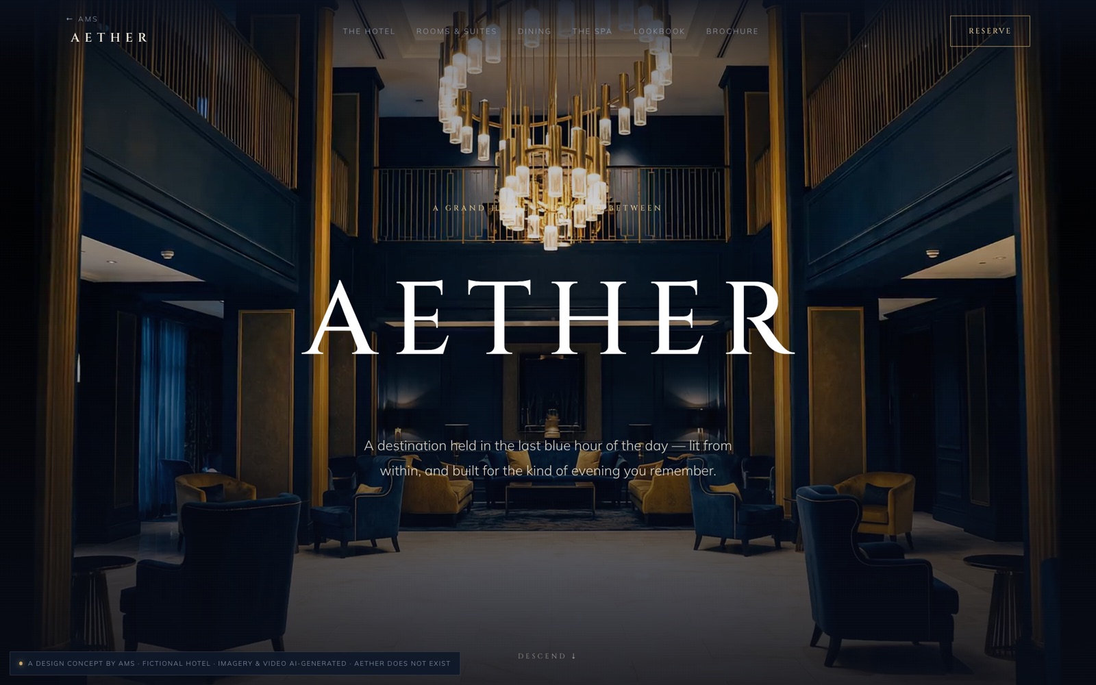 AETHER — website home.