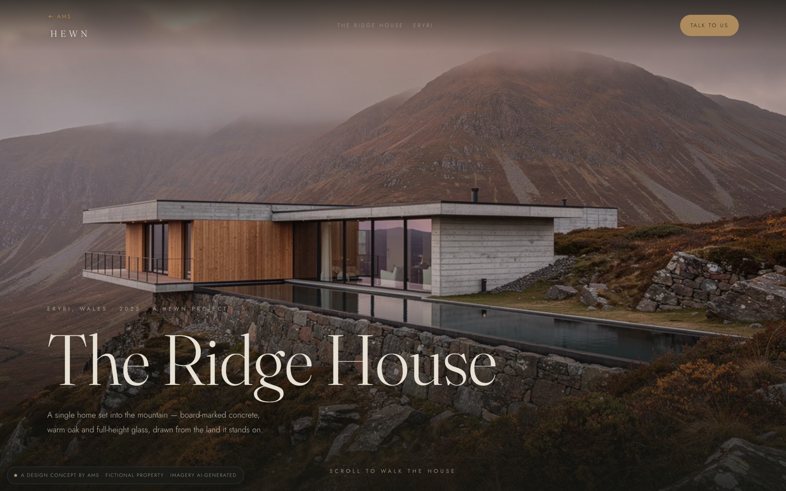 The Ridge House — website home.